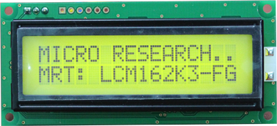 LCM162K3-FG (Serial LCD 16x2)